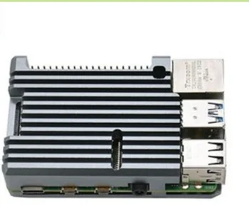 Cele mai recente Raspberry Pi 4 carcasă din Aluminiu cu ventilatoare de Răcire Coajă de Metal Negru Cabina pentru RPI 4 Model B cu cinci culoare