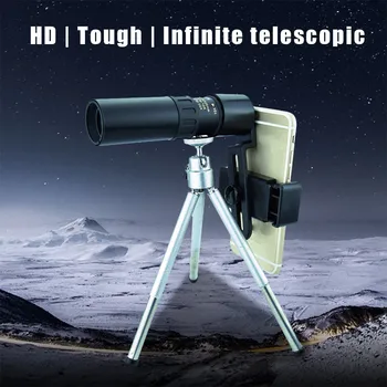 #R40 4k 10-300x40mm Super Telephoto Zoom Telescop Monocular Portabil Pentru Camping Smartphone Ochean Handheld Portabil