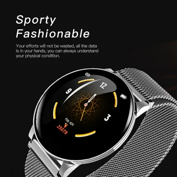 W8 Sport Ceas Inteligent Brățară Rotundă Bluetooths Impermeabil de sex Masculin Smartwatch Bărbați Femei Fitness Tracker Trupa Încheietura mâinii pentru Android IOS
