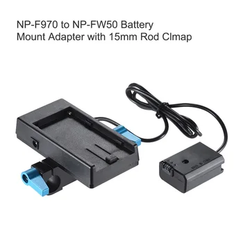 Andoer NP-F970 NP-FW50 Acumulator Adaptor de Montare Placă pentru Sony accesorii aparat de fotografiat aparat de fotografiat Baterie Adaptor