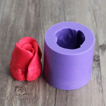 3D Rose Floare DIY Silicon Pentru Decorare Tort de Ciocolata Rășină Mucegai Tulip Săpun Manual Sare Sculptura Lumânare Forma S0038HM