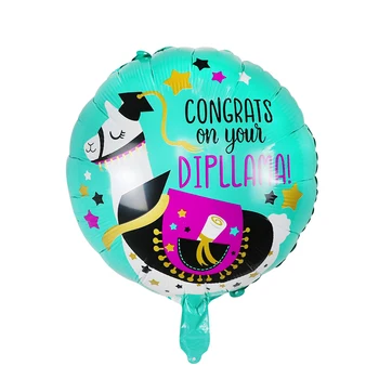 50pcs 18inch Rundă de Absolvire Școală Folie, Baloane cu Heliu pentru Felicit Consumabile Partid Gonflabile Decor Aer Baloane Mingea