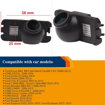 HD Camera retrovizoare pentru Ranger Fiesta Ford Fiesta ST Ford Mondeo BA7/Ford/Focus 2/Fiesta/S-Max/ KUGA ,Backup Camera Viziune de Noapte