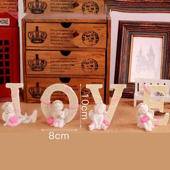 Scrisoare de dragoste de decor Decor Figurine Suvenir Statuetă Acasă Decore Camera de zi de Decorare Decoratiuni pentru Casa din lemn litere
