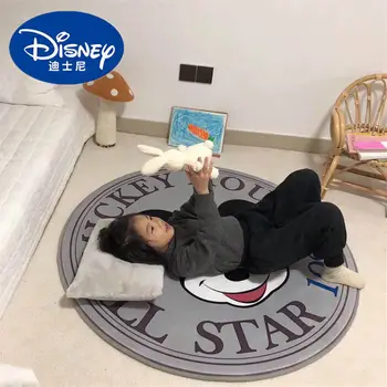 Disney Gri Mickey Mouse Covor Copii Copii Crawling Mat Decor Dormitor Covor Rotund Interior de Memorie Bumbac Revenire Lentă Saltea cadou