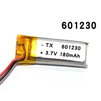 Polimer baterie cu litiu 3.7 V, 601230 180mah pot fi personalizate cu ridicata CE FCC ROHS, MSDS de certificare a calității