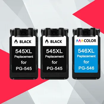 3PK Compatibil pg-545 545XL 546XL Înlocuire a Cartușului de Cerneală pentru Canon PG545 CL546 pentru Pixma MG3050 2550 2450 2550S 2950 MX495