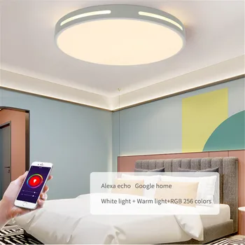 WIFI Acasă LED 2500-7000K Seven-culoare Reglabil Lampa Plafon Poate APP Control de la Distanță de Sprijin Alexa/Start Google