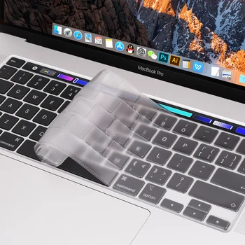 Pentru MacBook Pro 13 inch 2020 M1 A2338 Capac Tastatură SUA / UE a Intra Transparent TPU Keyboard Skin Protector Pro 13 A2289/A2251