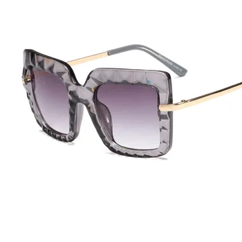 Femei epocă ochelari de soare Supradimensionați brand cadru Transparent ochelari de soare pentru femei moda 2019 ochi de Pisica pentru femei ochelari Oculos