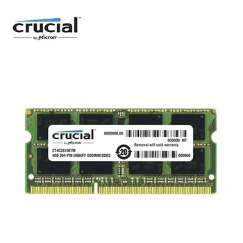Crucial Memorie RAM 4G DDR3 1066MHZ PC3-8500S CL7 204pin 1.35 V Memorie Laptop