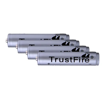 4buc/lot TrustFire 3.7 V Li-ion 10440 Acumulator 600mAh Capacitatea Reală 10440 Baterie cu Litiu pentru Lanterna LED-uri Far