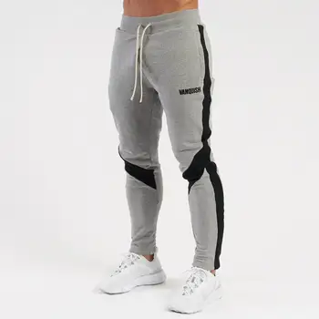 Noi Mens Casual Pantaloni Brand Sală de Fitness Trening Funduri Slabanoage pantaloni de Trening Pantaloni Jogger Black Cordon Pantaloni Marimea M-XXL