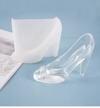 DIY Cristal Epoxidice Mucegai Tocuri inalte Printesa Pantof de Cristal Set Decorare Mucegai Silicon