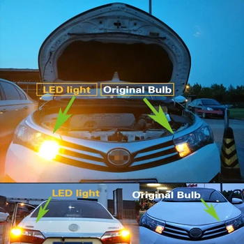 2x Auto Canbus LED Lumina de Semnalizare PY21W BAU15S P21W BA15S T20 WY21W W21W Becuri Lampa Pentru Honda, Infiniti, Lexus, Mazda, Toyota
