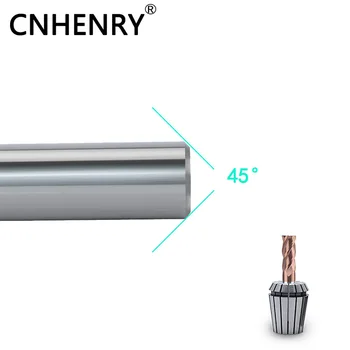 CNC Cutter freză HRC55 4 Flaut Carbură Solidă Direct Coadă de Oțel cu Wolfram Metal Wood Milling Cutter 1,2,3,4,5,6,8,10 mm
