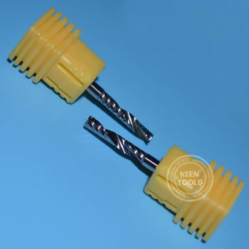 3mm/4mm Dia Oțel de Tungsten Singur Flaut Spiral Drill Bits CNC Cutter Instrumente Pentru Acrilice,PVC