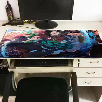 XGZ Anime Demon Slayer Kimetsu Nu Yaiba 70x30/90x40cm Mare Keyboard Mat Gaming Mouse Pad de Blocare Marginea Mesei Mat pentru Laptop PC