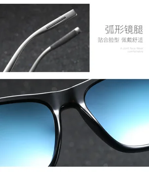 Ochelari de soare Polarizati 2020 Aluminiu Magneziu de înaltă calitate uv400 Dreptunghi bărbați femei Pătrat ochelari de soare