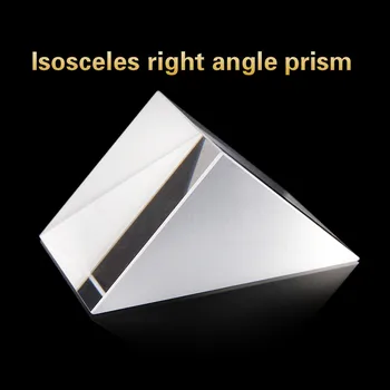 Spectrale Optice De Sticlă Optică Prisma K9 Loc Triunghi Dreptunghic Isoscel