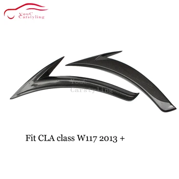 W117 Fibra de Carbon de styling Auto Bara Splitter pentru Mercedes CLA C117 - 2019 CLA180 CLA200 CLA250 CLA45 AMG Partea Fender Tapiterie
