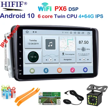 DSP IPS Android 10 2 Din Masina DVD Player Pentru Mercedes Benz CLK W209 W203 W463 Wifi, 4G, GPS, Bluetooth Stereo audio mass-media DVR