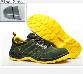 Bine Zero Bărbați Anti-elactric piele de Căprioară bombeu metalic Securitatea muncii Pantofi Respirabil Oxfords Cizme Puncție Dovada Încălțăminte de Protecție