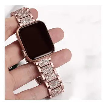 Diamant CAZ + BANDA Pentru Apple Watch 40mm 44mm 38mm 42mm iWatch seria 5 4 3 2 1 brățară apple watch din otel inoxidabil curea femei
