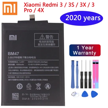 2020 Original Bateria Telefonului BM47 Pentru Xiaomi Redmi 3 3 3X 4X 3 pro Nota 3 5 5A Pro Mi 5X BM22 BN43 BN45 Înlocuire Baterii