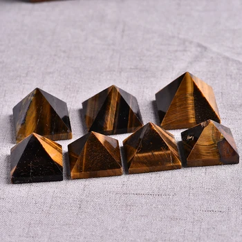 Naturale de ochi de tigru cianit piramida de reparare cristal mineral natural piatra Feng Shui guvernare aura cadou de casa