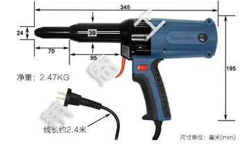 TAC_500 Electric Nituri Oarbe Pistol de Nituit Instrument Electrice Instrument de Putere 400W 220V 3,2-5,0 mm de Înaltă Calitate, de Înaltă calitate