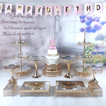 1BUC suport tort de Nunta Display cristal prăjitură tava de tort de instrumente home decor masa cu deserturi decorare petrecere furnizori