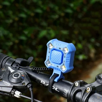 2 in 1 Bicicleta, Vorbitor de Biciclete Lumina 140db de Încărcare USB Waterproo Biciclete de Munte Biciclete Rutier Mâner Frontal Electronic Vorbitor de Lumină