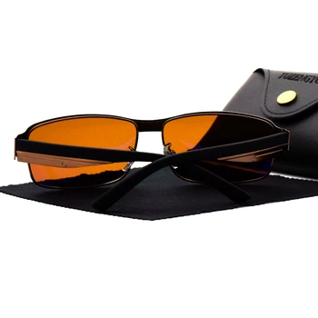 TUZENGYONG Bărbați ochelari de Soare Polarizat Cadru din Aliaj de Brand Designer de Conducere Ochelari de Soare UV400 Ochelari de cal Stil de Ochelari Și Cutie