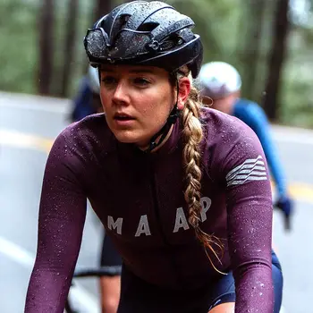 Maap 2020 calitate de Top portocaliu verde Femei echipa de ciclism jersey cu maneca lunga primăvara și toamna mountain bike sport top