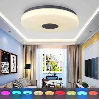 120W WIFI Inteligent de Control Audio Moderne RGB LED Lumina Plafon de Iluminat Acasă APP de Muzică bluetooth Dormitor Lumina Lampă de Plafon