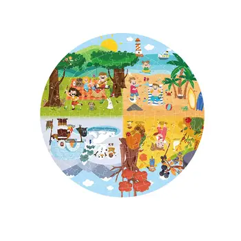 1 Set Hartie Durabil Practice Montessori Puzzle Jucărie Puzzle Pentru Copii Copii Copii De Sezon Mai Devreme Jucărie De Învățământ