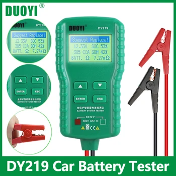 DUOYI DY219 12V Incarcator de Baterii Auto Tester Digital Auto AH 2000CCA Baterie de Tensiune de Testare de Încărcare Analizor de Instrumente de Diagnosticare