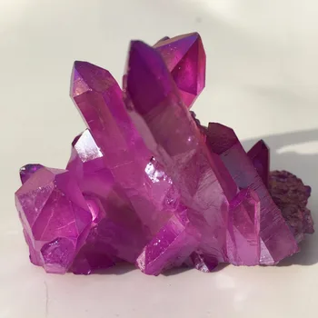 156g Rare frumoasa flacara violet aura cristal de cuarț cluster specimen