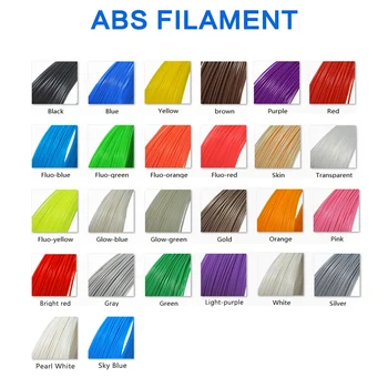 PLA/ABS cu Incandescență Pentru Pen 3D de Imprimare din Plastic de 10 Role de 5M 20 de Culori cu Diametrul de 1,75 mm 200M de Plastic cu Incandescență Pentru Pen 3D Imprimantă 3D Pen