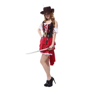 Caraibe costum de carnaval de crăciun cosplay anime costume de halloween pentru femei pirat de lux rochie de pirat femeie sexy adult Petrecere