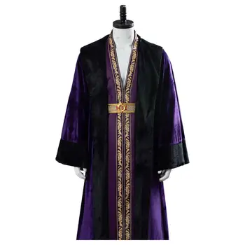 Albus Dumbledore Cosplay Costum Adult, Barbati Violet Uniforma Mare Magister Halat De Halloween Costume De Carnaval
