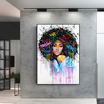 Arta Abstractă modernă Tablouri Canvas Postere cu Fete de Arta de Perete Panza de Imprimare alb-Negru Imagini Femeie, Decor Acasă