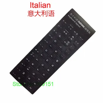 100 BUC Italian Keyboard Autocolant Italia Alfabet Pentru laptop desktop tastaturi Autocolante 11.6 12 13.3 14 15.4 17.3 inch tastatura