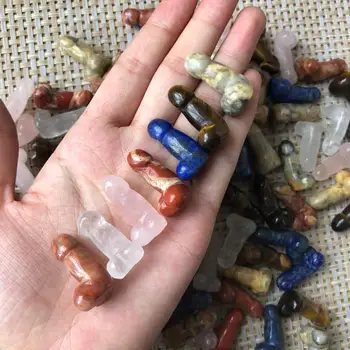 Naturale cristal de cuarț piatră sculptate de mână de sex feminin jucărie de artizanat cristal creative accesorii