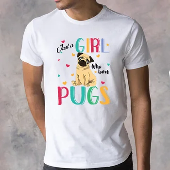 Amuzant Pug Carte Cafea Nevoile Mele Sunt Simple Masculin tricou Drăguț Pug Print t camasa Barbati Haine de Vară 2020 Bumbac Alb Topuri Tee
