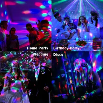 110V 220V Mini RGB LED glob de Cristal Etapă Efect de Iluminare Bec Lampa Petrecere Disco Club DJ Lumina Laser Show Lumiere Fascicul