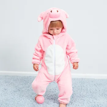Salopetă pentru copii de porc fete, haine nou-născut costum de iepure boy salopeta iarna cald animale pijamale roupas de bebe recem nascido