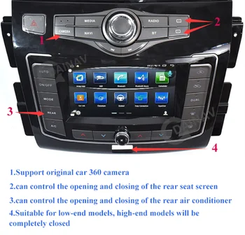 2 Din Noul Ecran Dual Mașină de Navigare GPS Pentru Infiniti QX80 Nissan Patrol Y62 2010-2020 Android HD Autoradio Player Multimedia
