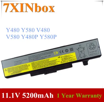 7XINbox 11.1 V 5200mAh L11N6R01 L11N6Y01 L11P6R01 L11S6F01 L11S6Y01 Bateriei Pentru Lenovo IdeaPad Y480 Y580 V480 V580 Y480P Y580P